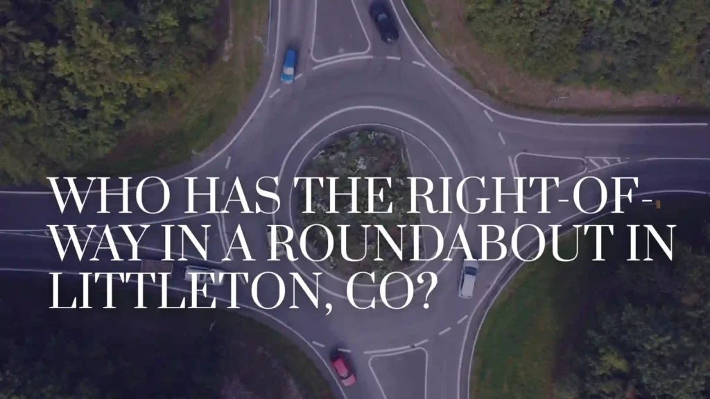 Who Has the Right-of-Way in a Roundabout in Littleton, CO_ IMage